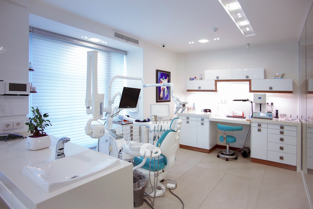 Modern dental office interior